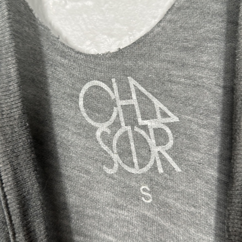 Chaser Grey Distressed Pink Floyd Cut Out Tank Top Women's Size Small - Picture 5 of 7